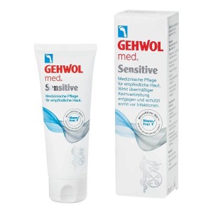 Gehwol Sensitive Med jautrios odos pėdų kremas su mikronizuotu sidabru